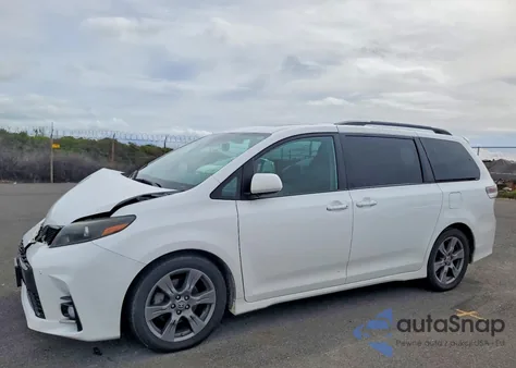 2020 Toyota Sienna Se from USA, damaged, VIN 5TDXZ3DC0LS070920